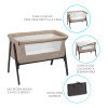 Cuna Colecho Con Mosquitero Easy Sleep Bebesit Beige