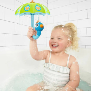 Juego De Baño Infantil Con Paraguas Pavo Real Yookidoo