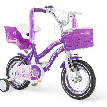 Bicicleta Niña Rod 12 Bocina, Ruedas Auxiliares Y Canasto