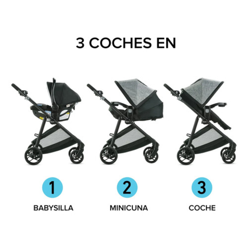 Coche Travel System 3en1 Graco Element Ts Canter Con Latch