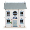 Casita De Muñecas De Madera 3 Pisos + Accesorios Doll House Celeste