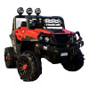 Auto Jeep Doble A Batería 12v Con Control Remoto Bebesit Rojo