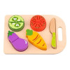 Juego Didactico Cortando Frutas Verduras De Madera Tooky Toy