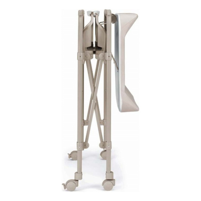 Catre De Baño Cambio Con Ruedas Y Asiento Antideslizante Beige