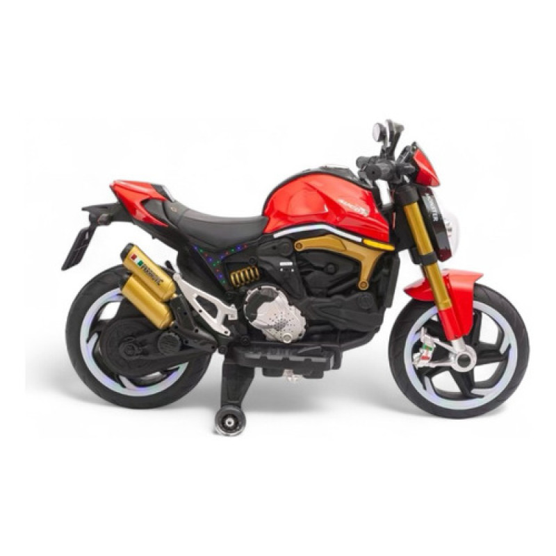 Moto A Batería Monster 12v Luces Led Y Música Hasta 50 Kg