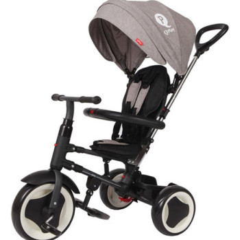Triciclo Rito Plegable Qplay By Bebesit Color Gris