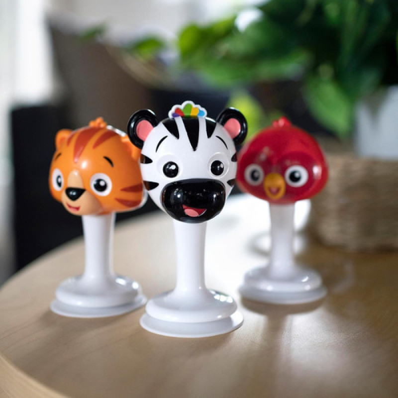 Set De Sonajeros Con Ventosa Baby Einstein Multicolor Animales