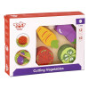 Juego Didactico Cortando Frutas Verduras De Madera Tooky Toy