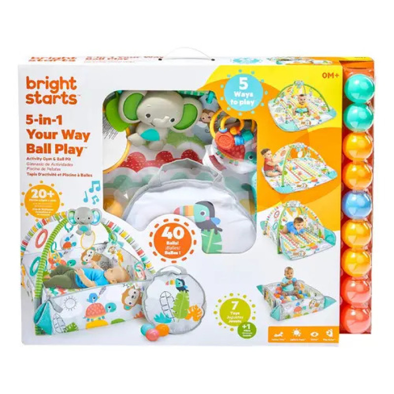 Gimnasio Bebé 5en1 Bright Starts Con Pelotas Luces Y Música