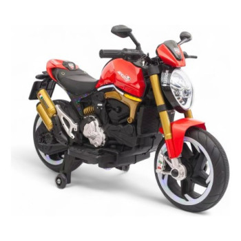 Moto A Batería Monster 12v Luces Led Y Música Hasta 50 Kg