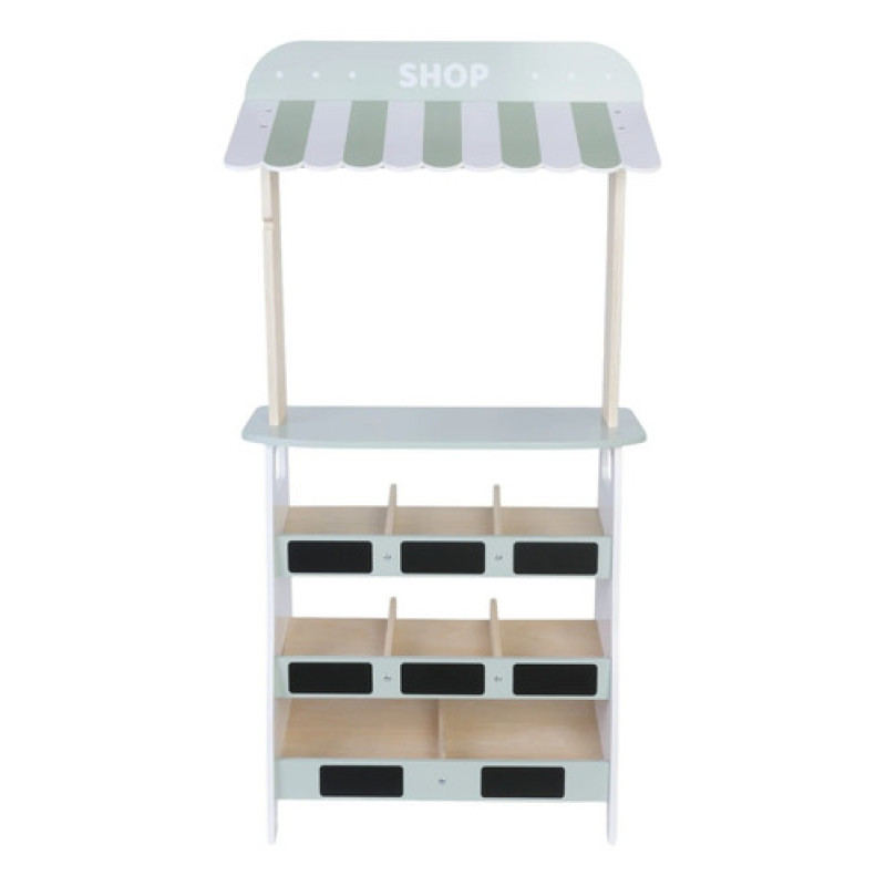 De Frutas De Madera Con Caja Registradora Para Niños Color Azul Claro