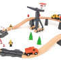 Pista De Tren De Madera Tooky Toy 35 Pzas