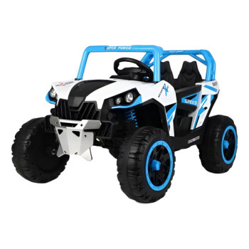 Auto Jeep A Batería Polaris Con Luces Led Bebesit Azul