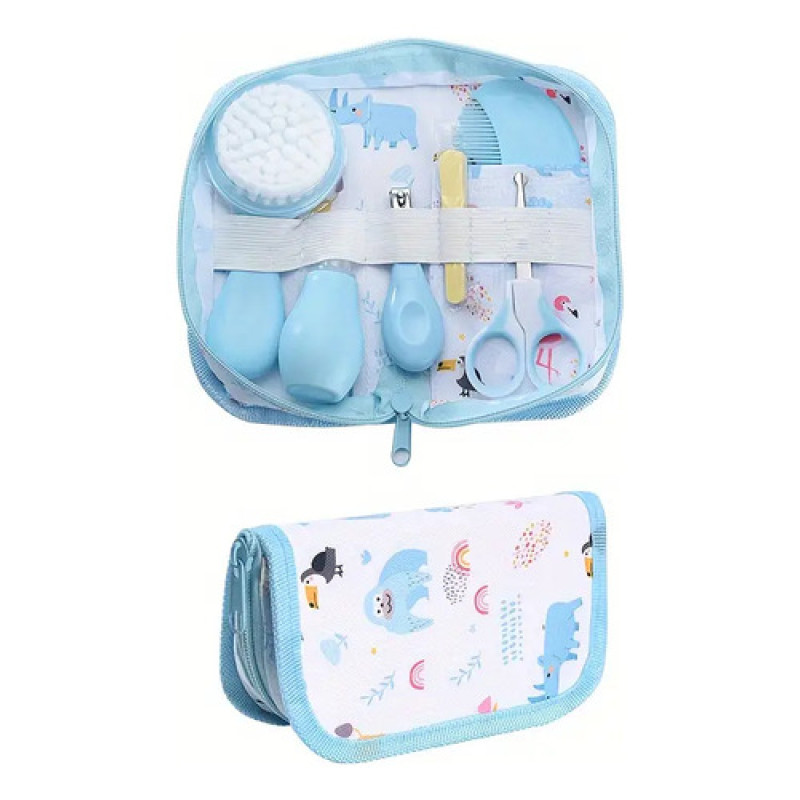 Set Higiene Bebé Cuidado Salud Kit Bolso Con Cierre Bebesit Celeste