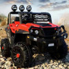 Auto Jeep Doble A Batería 12v Con Control Remoto Bebesit Rojo