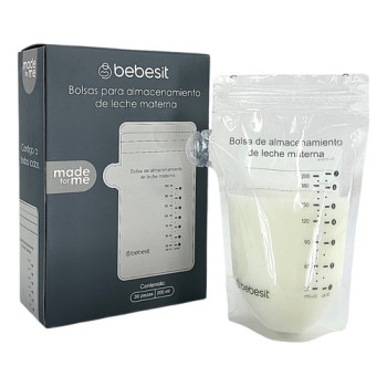 Bolsas De Alamcenamineto De Leche Materna 200 Ml X30 Bebesit