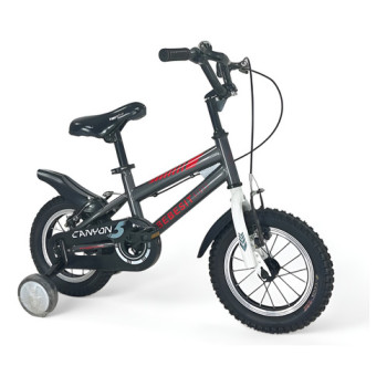 Bicicleta Rodado 12 Frenos V-brake Canyon Bebesit Gris 12