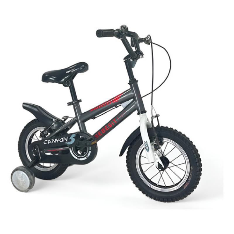 Bicicleta Rodado 12 Frenos V-brake Canyon Bebesit Gris 12