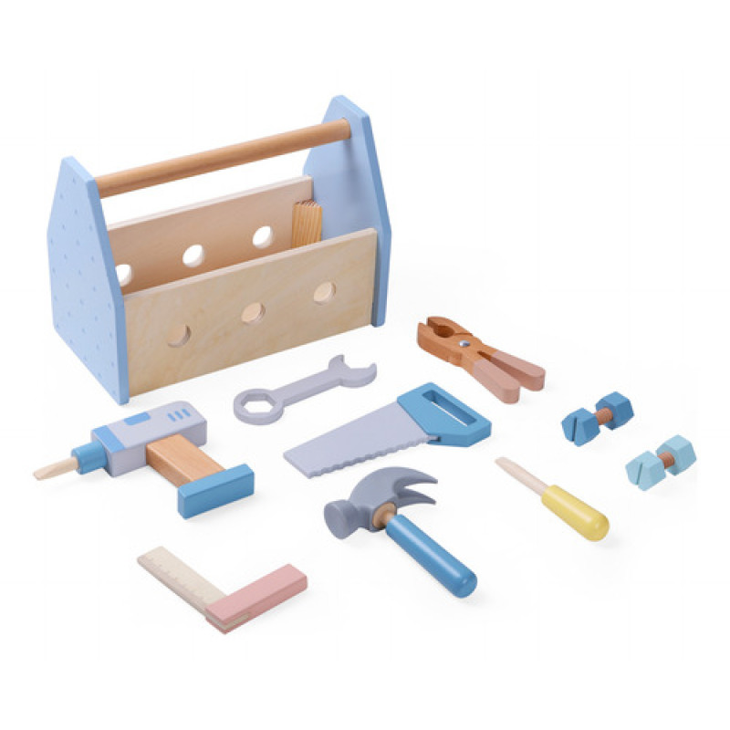Set De Herramientas De Madera 12 Piezas Infantil