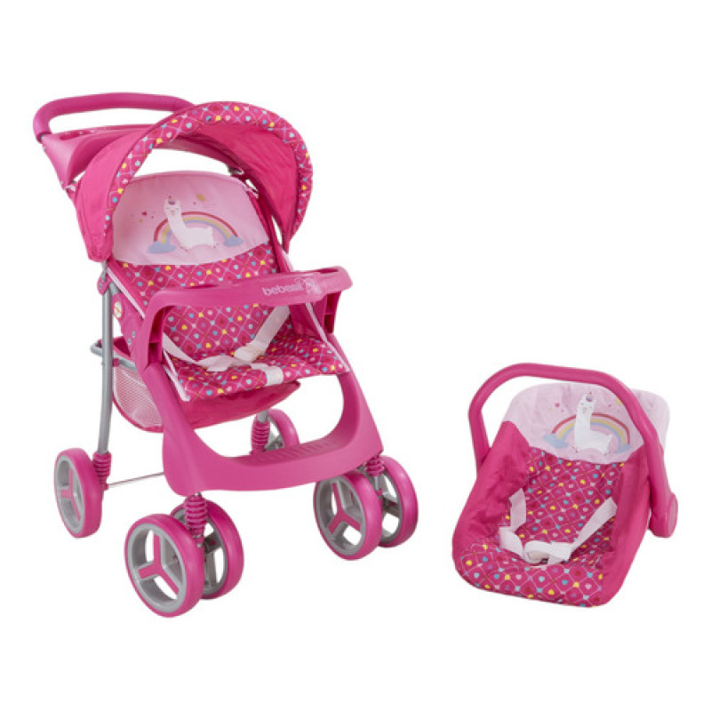 Coche Y Baby Silla De Muñecas Unicornio Bebesit Calidad