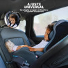 Espejo De Auto Universal Para Bebés Circular Bebesit Negro