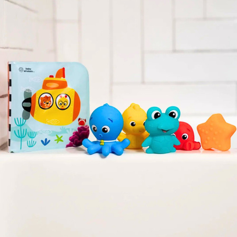 Juguete Set De Baño 11 Piezas Ocean Explorers Baby Einstein Azul