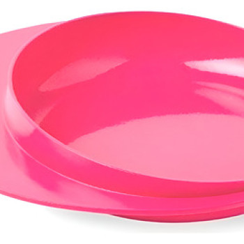 Plato Nuvita Easy Eating Anillo De Agarre Color Rosa
