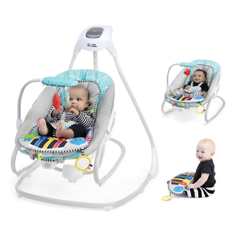 Columpio Musical 4 En 1 Ocean Explorers Baby Einstein Celeste