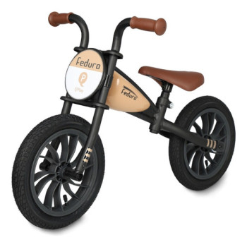 Bicicleta Sin Pedales Qplay Feduro Rodado 12 Beige