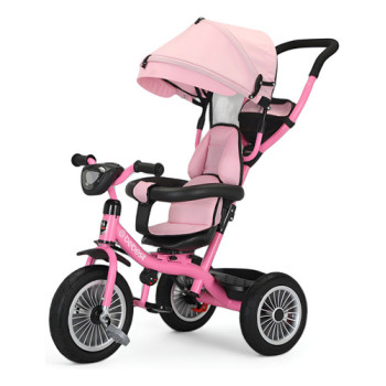 Triciclo 360 Bebesit Asiento Giratorio 3en1 Barra Empuje