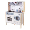 Cocina De Madera Infantil Edufun Con Campana Y Lavarropas Blanco