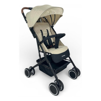 Coche De Paseo Bebesit Sprint Beige Con Chasis Color Negro