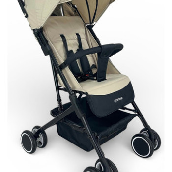 Coche De Paseo Bebesit Sprint Beige Con Chasis Color Negro