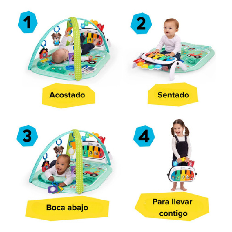 Gimnasio Piano & Drum 4en1 Farm Explorers Baby Eintein