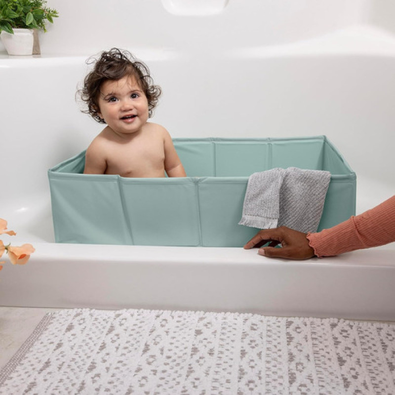 Bañera De Viaje Plegable Para Interior O Exterior Ingenuity Verde