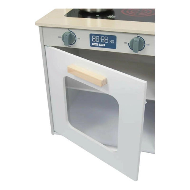 Cocina Infantil De Madera Con Accesorios Edufun