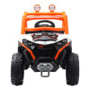 Auto A Batería Infantil Con Control Remoto Y Luces Led Naranja
