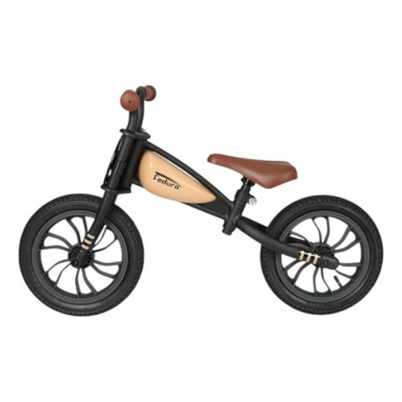 Bicicleta Sin Pedales Qplay Feduro Rodado 12 Beige