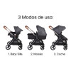 Coche Moisés 3en1 Travel System Cubrepies Bebesit Mars Uv50+