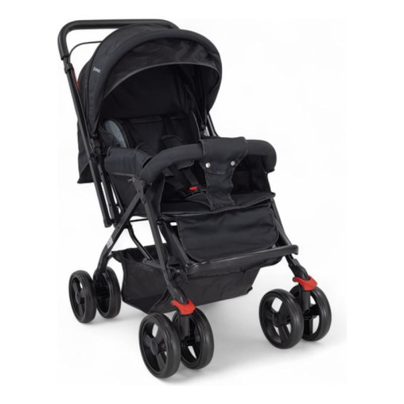 Coche De Paseo Bebesit Roma Plegable Con Manillar Reversible Negro Negro