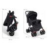 Coche De Paseo Bebesit Roma Plegable Con Manillar Reversible Negro Negro
