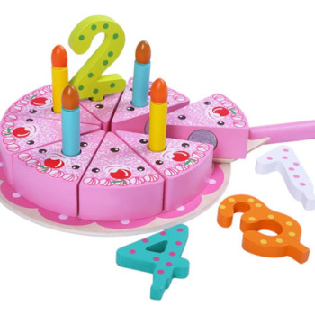 Torta De Cumpleaños Didactica De Madera