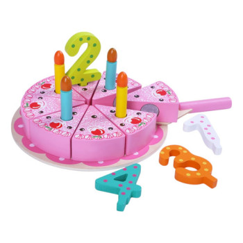 Torta De Cumpleaños Didactica De Madera