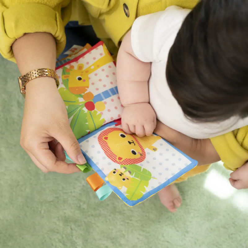 Libro Sensorial Sonajero Safari Bright Starts Para Bebé