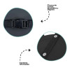 Espejo De Auto Universal Para Bebés Circular Bebesit Negro