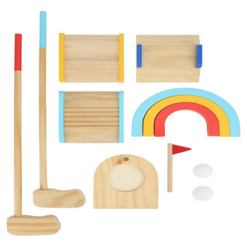 Juego De Golf De Madera Para Exterior Tooky Toy