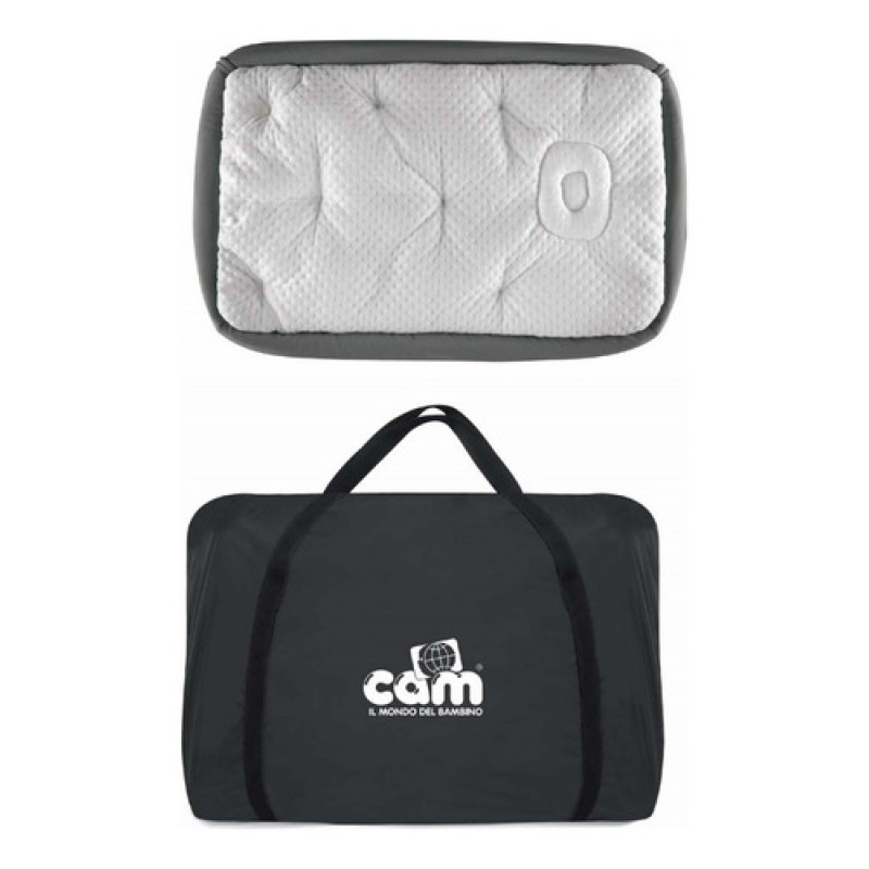 Cuna Colecho Cam Sempreconte Air Altura Ajustable Y Plegable Sempreconte Air Gris Oscuro
