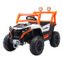 Auto A Batería Infantil Con Control Remoto Y Luces Led Naranja