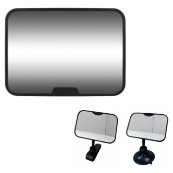 Espejo Auto Infantil Rectangular 360 Con Accesorio Universal