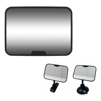 Espejo Auto Infantil Rectangular 360 Con Accesorio Universal